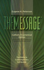 Message Catholic/Ecumenical Edition Message Catholic/Ecumenical Edition