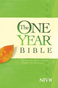 The NIV One Year Bible (Black Letter Edition) The NIV One Year Bible (Black Letter Edition)