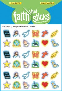 Religious Miniatures (6 Sheets, 216 Stickers) (Stickers Faith That Sticks Series) Religious Miniatures (6 Sheets, 216 Stickers) (Stickers Faith That Sticks Series)