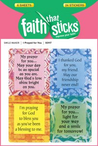 I Prayed For You (6 Sheets, 24 Stickers) (Stickers Faith That Sticks Series) I Prayed For You (6 Sheets, 24 Stickers) (Stickers Faith That Sticks Series)