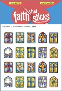 Stained Glass Crosses (6 Sheets, 10 Designs, 120 Stickers) (Stickers Faith That Sticks Series) Stained Glass Crosses (6 Sheets, 10 Designs, 120 Stickers) (Stickers Faith That Sticks Series)