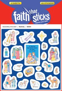 Nativity (6 Sheets, 138 Stickers) (Stickers Faith That Sticks Series) Nativity (6 Sheets, 138 Stickers) (Stickers Faith That Sticks Series)