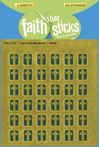 Foil Cross Miniatures (6 Sheets, 216 Stickers) (Stickers Faith That Sticks Series) Foil Cross Miniatures (6 Sheets, 216 Stickers) (Stickers Faith That Sticks Series)