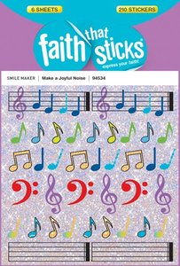 Make a Joyful Noise (6 Sheets) (Stickers Faith That Sticks Series) Make a Joyful Noise (6 Sheets) (Stickers Faith That Sticks Series)