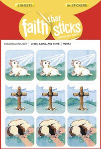 Cross, Lamb, and Tomb (6 Sheets, 54 Stickers) (Stickers Faith That Sticks Series) Cross, Lamb, and Tomb (6 Sheets, 54 Stickers) (Stickers Faith That Sticks Series)