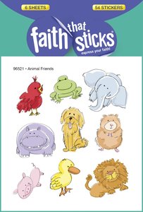 Animal Friends (6 Sheets, 54 Stickers) (Stickers Faith That Sticks Series) Animal Friends (6 Sheets, 54 Stickers) (Stickers Faith That Sticks Series)