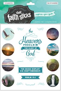 Psalm 19:1 (2 Sheets, 36 Stickers) (Stickers Faith That Sticks Series) Psalm 19:1 (2 Sheets, 36 Stickers) (Stickers Faith That Sticks Series)
