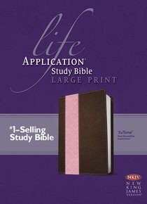 NKJV Life Application Large Print Study Bible Dark Brown/Pink Tutone (Red Letter Edition) NKJV Life Application Large Print Study Bible Dark Brown/Pink Tutone (Red Letter Edition)