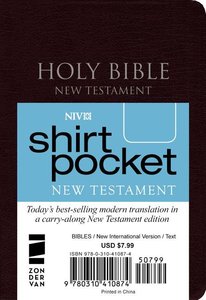 NIV Shirt Pocket Burgundy New Testament NIV Shirt Pocket Burgundy New Testament