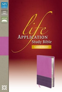 NIV Life Application Large Print Study Bible Indexed Dark Orchid/Plum (Red Letter Edition) NIV Life Application Large Print Study Bible Indexed Dark Orchid/Plum (Red Letter Edition)