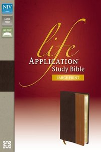 NIV Life Application Large Print Study Bible Indexed Chocolate/Tan) (Red Letter Edition) NIV Life Application Large Print Study Bible Indexed Chocolate/Tan) (Red Letter Edition)