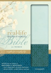 NIV Real-Life Devotional Compact Bible For Women Sea Glass/Caribbean Blue NIV Real-Life Devotional Compact Bible For Women Sea Glass/Caribbean Blue
