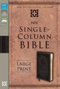 NIV Single-Column Large Print Bible Italian Duo-Tone (Brown) NIV Single-Column Large Print Bible Italian Duo-Tone (Brown)