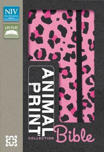 NIV Animal-Print Collection Bible Italian Duo-Tone Elastic Closure Pink/Black (Red Letter Edition) NIV Animal-Print Collection Bible Italian Duo-Tone Elastic Closure Pink/Black (Red Letter Edition)