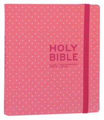 NIV Journalling Bible Pink Polka Dot With Unlined Margins NIV Journalling Bible Pink Polka Dot With Unlined Margins