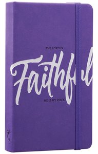 Notebook Journal: Faithful, Purple/White Luxleather Notebook Journal: Faithful, Purple/White Luxleather