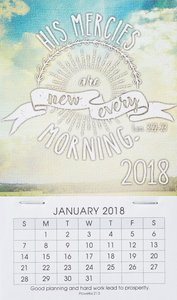 2018 Mini Magnetic Calendar: His Mercies Are New Every Morning 2018 Mini Magnetic Calendar: His Mercies Are New Every Morning