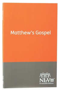 NIRV Accessible Matthews Gospel NIRV Accessible Matthews Gospel