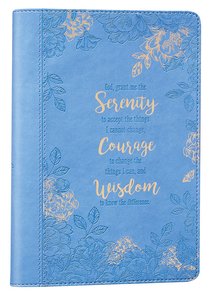 Classic Journal: Serenity Prayer... Blue Floral Luxleather Classic Journal: Serenity Prayer... Blue Floral Luxleather