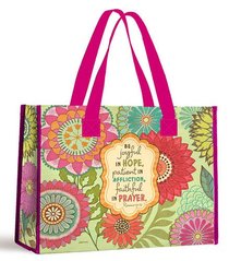 Tote Bag: Be Joyful in Hope... (With Pink Handles) Tote Bag: Be Joyful in Hope... (With Pink Handles)