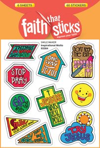 Inspirational Motto (6 Sheets, 60 Stickers) (Stickers Faith That Sticks Series) Inspirational Motto (6 Sheets, 60 Stickers) (Stickers Faith That Sticks Series)