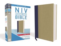 NIV Thinline Bible Large Print Blue/Tan (Red Letter Edition) NIV Thinline Bible Large Print Blue/Tan (Red Letter Edition)