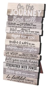 Stacked Wood Plaque: Journey, Small (Various Scriptures) Stacked Wood Plaque: Journey, Small (Various Scriptures)