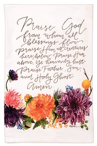 Gracelaced Doxology: Tea Towel, White/Coloured Floral Arrangement Under Doxology Gracelaced Doxology: Tea Towel, White/Coloured Floral Arrangement Under Doxology