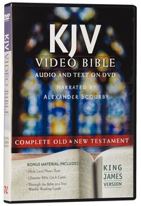 KJV Video Bible Narrated By Alexander Scourby (Audio And Text On Dvd Voice Only) KJV Video Bible Narrated By Alexander Scourby (Audio And Text On Dvd Voice Only)