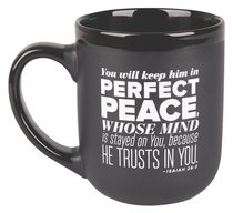 Ceramic Mug: Peace, Encourage Men Black/White (Isaiah 26:3) Ceramic Mug: Peace, Encourage Men Black/White (Isaiah 26:3)