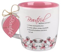 Ceramic Mug Creative Definition: Beautiful, Dark Pink/White (Ephesians 2:10) Ceramic Mug Creative Definition: Beautiful, Dark Pink/White (Ephesians 2:10)