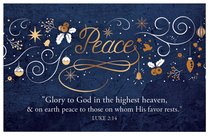 Christmas Pass-Around Cards: Peace Navy Gold Festive (25 Pack) Christmas Pass-Around Cards: Peace Navy Gold Festive (25 Pack)