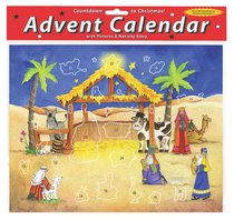 Advent Calendar With Stickers: Starlit Stable Advent Calendar With Stickers: Starlit Stable