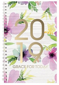 buy 2019 12 month daily diary planner grace for today floral daily diary planners