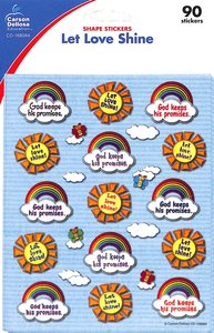 Sticker Pack: Let Love Shine Shape Stickers Sticker Pack: Let Love Shine Shape Stickers
