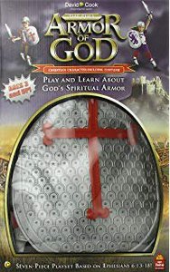 Full Armour of God Play Set Costume (Silver & Red) Full Armour of God Play Set Costume (Silver & Red)