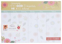 Joyce Meyer Weekly Planner: Love God, White/Yellow/Green Floral Joyce Meyer Weekly Planner: Love God, White/Yellow/Green Floral