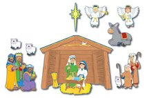 Bulletin Board Set: Nativity Prek-Grade5 / Ages 4-11 (15 Pieces) Bulletin Board Set: Nativity Prek-Grade5 / Ages 4-11 (15 Pieces)